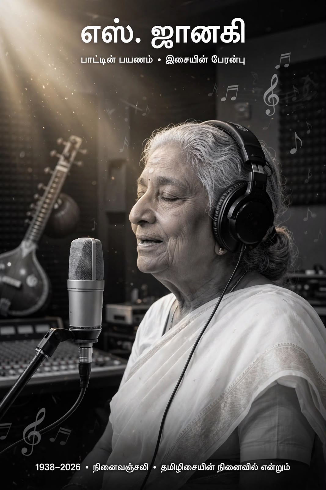 இசையரசி எஸ். ஜானகி அம்மா காலமானார்